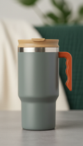 Classic trigger action mug easy sip lid
